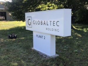 Outdoor Post and Panel Signs for Global Tec in Grand Rapids, MI