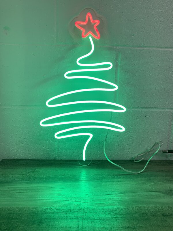 LED Neon Christmas Tree by Fresh Coast Signs