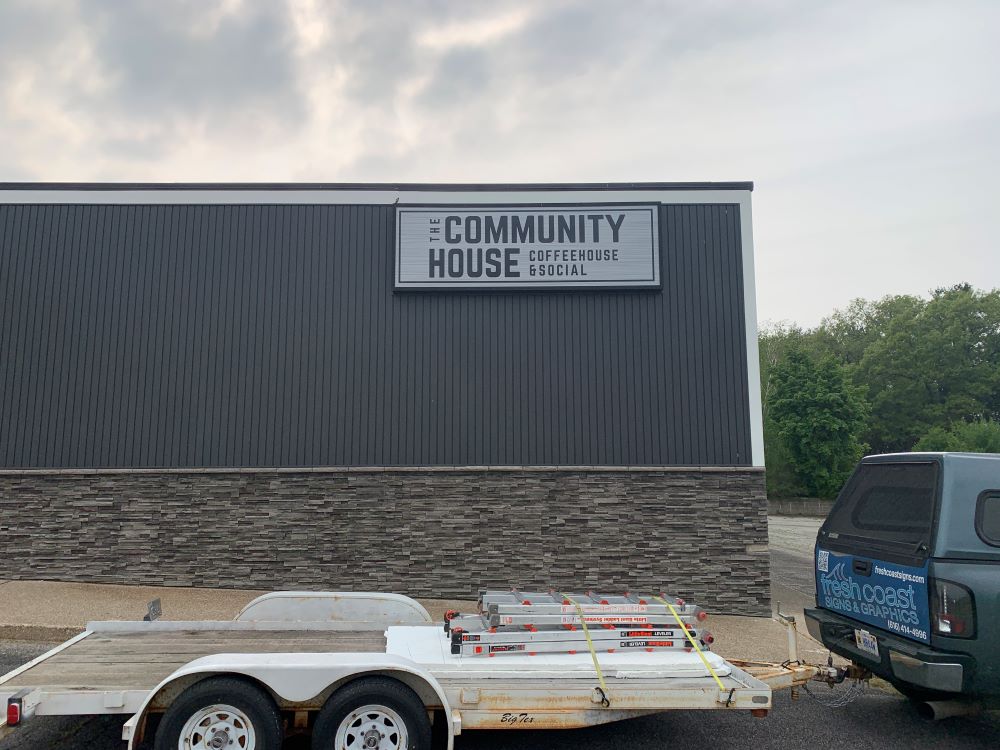 Community House Cabinet Signs Made by Fresh Coast Signs & Graphics in Grand Rapids, MI