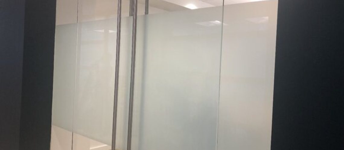 Frosted Window Film Installation for Office in Grand Rapids